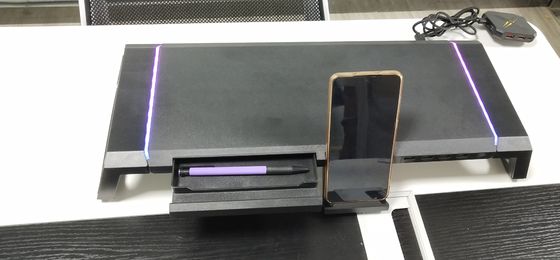 SECC Metal Monitör Standı, USB3.0 Hub'lı / Kablosuz Şarjlı